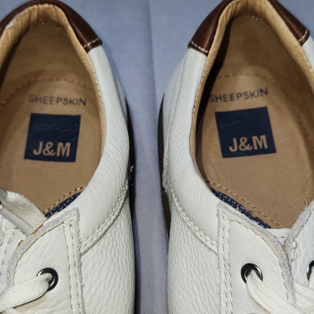 Johnston & Murphy Mens XC4 Prentiss White Leather Sneakers 25-3348 Size 9M - Picture 5 of 8